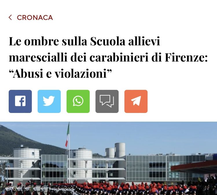 Le dichiarazioni di UNARMA sulla scuola allievi di Firenze sul fatto quotidiano