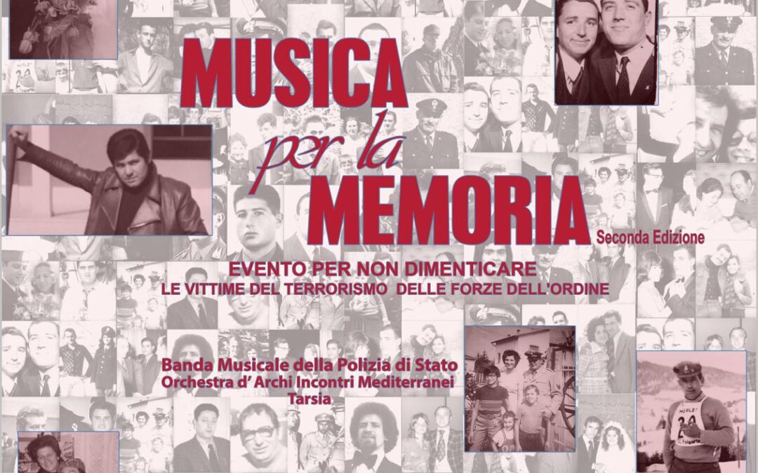 Unarma è onorata di partecipare all’Evento “Musica per la Memoria” in Commemorazione delle Vittime del Terrorismo tra le Forze dell’Ordine