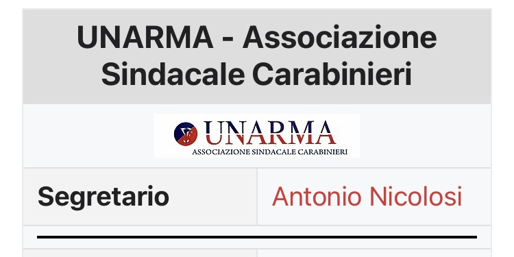 UNARMA – Associazione Sindacale Carabinieri su Wikipedia