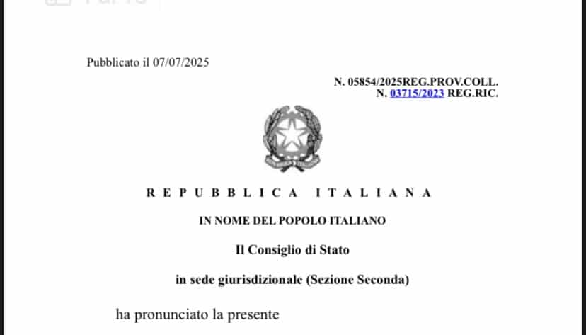 Una sentenza che interessa i carabinieri