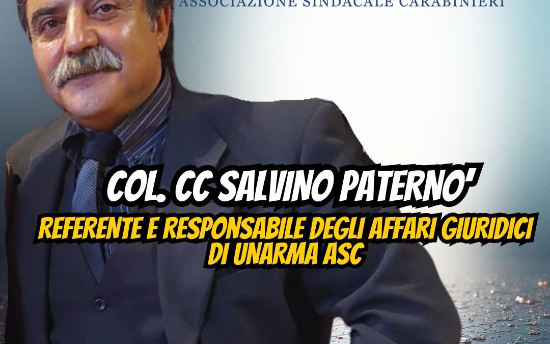 Salvino Paternò nominato referente e responsabile degli Affari giuridici di Unarma.