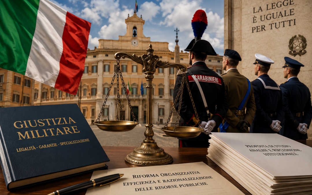 Giustizia militare, il nodo dell’efficienza: proposta per una riforma organizzativa senza rinunciare alla specializzazione