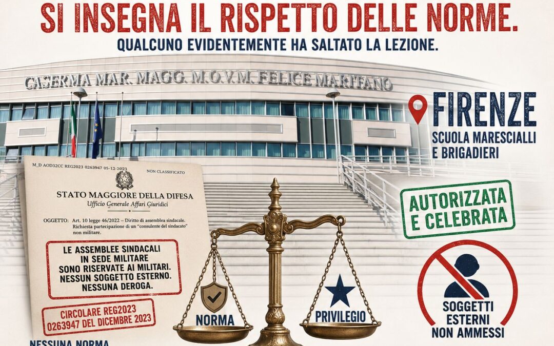 Scuola Marescialli: quando le regole vengono insegnate, ma non applicate