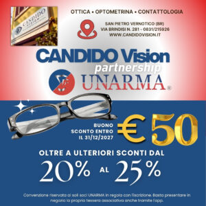 Ottica Candido Vision: sconti esclusivi e controlli vista gratuiti per gli iscritti